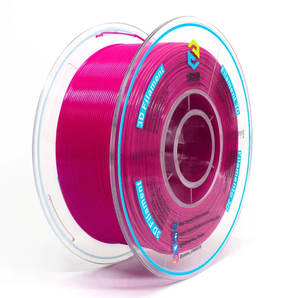 L'usine OEM ODM monde 3D de qualité de haut niveau PLA Filaments USA de matières premières en endurance facile à utiliser les imprimantes 3D de matériaux de 1,75 mm 2,85 mm Rose Rouge PLA 1kg