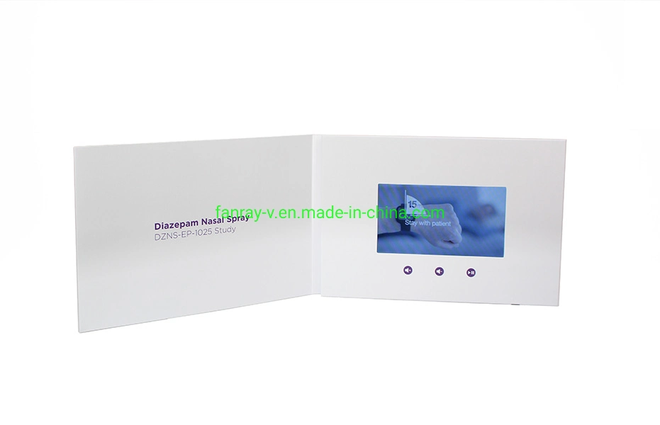 Diseño personalizado 5inch Folleto de vídeo LCD para eventos importantes