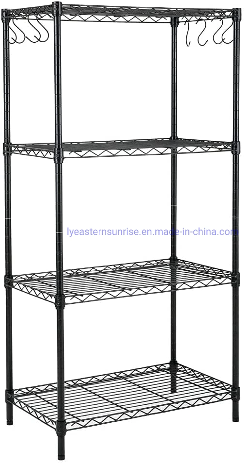 4 & 5 Layer Shelving, Adjustable Rack Unit, Steel Wire Shelves, Storage for Kitchen and Garage