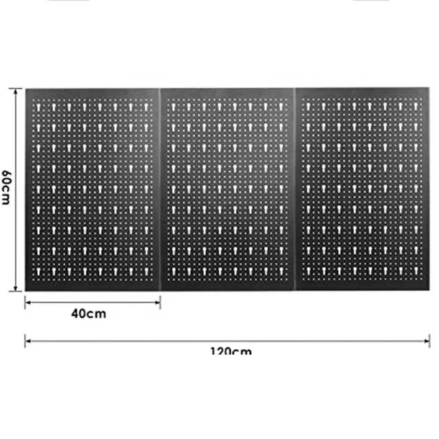 Montaje en pared placa de almacenamiento Panel Herramientas de colgar Soporte metálico Pantalla