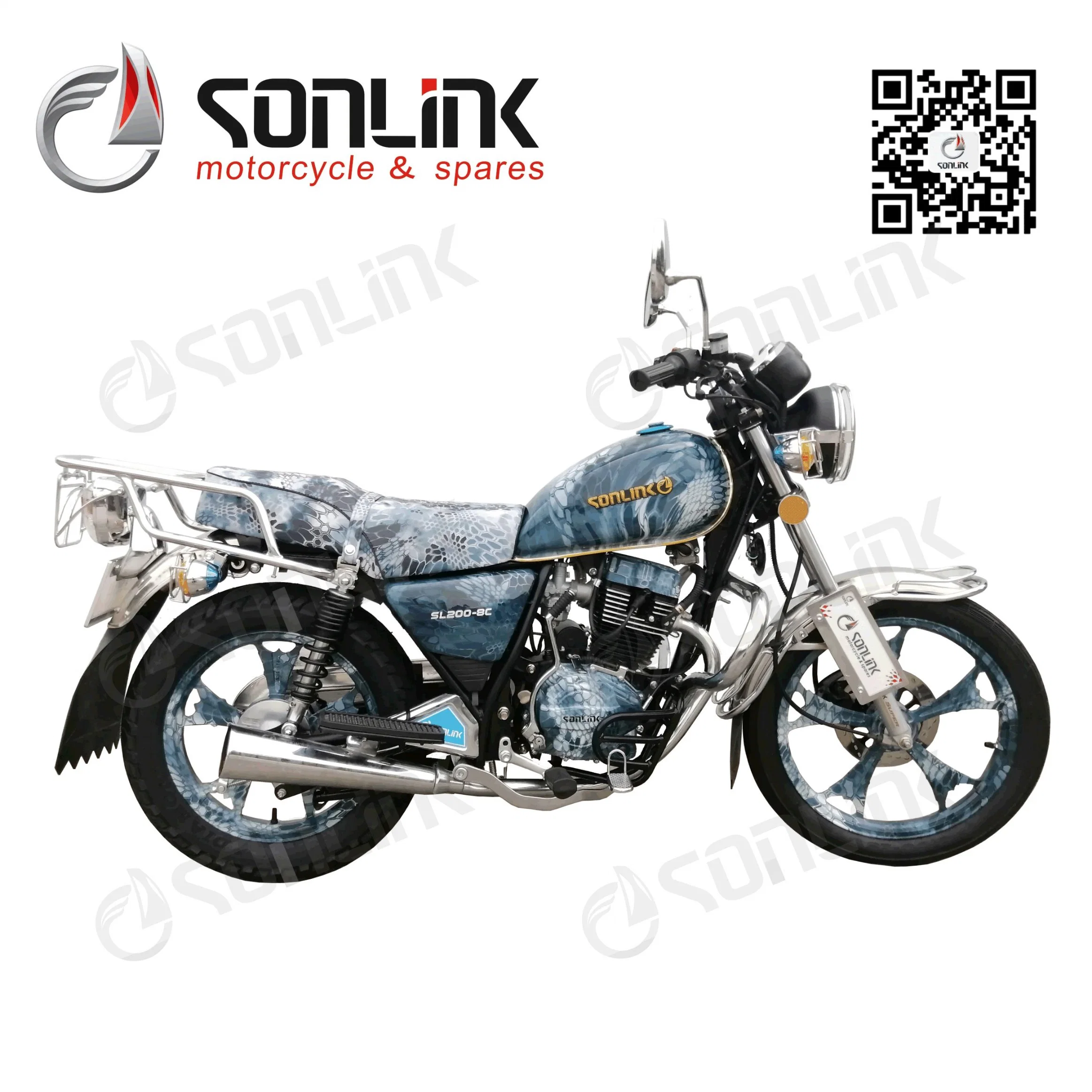 Fabricante China Racing Suzuki 150cc/200 cc Gn/GN125 Steet motos chopper moto/200-8SL (C)