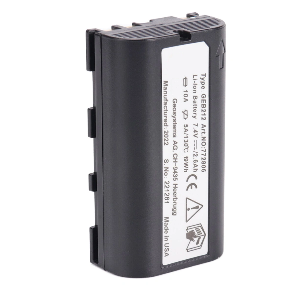 Geb212 2.6ah Rechargeable Lithium-Ion Battery for Survey Instrument Battery