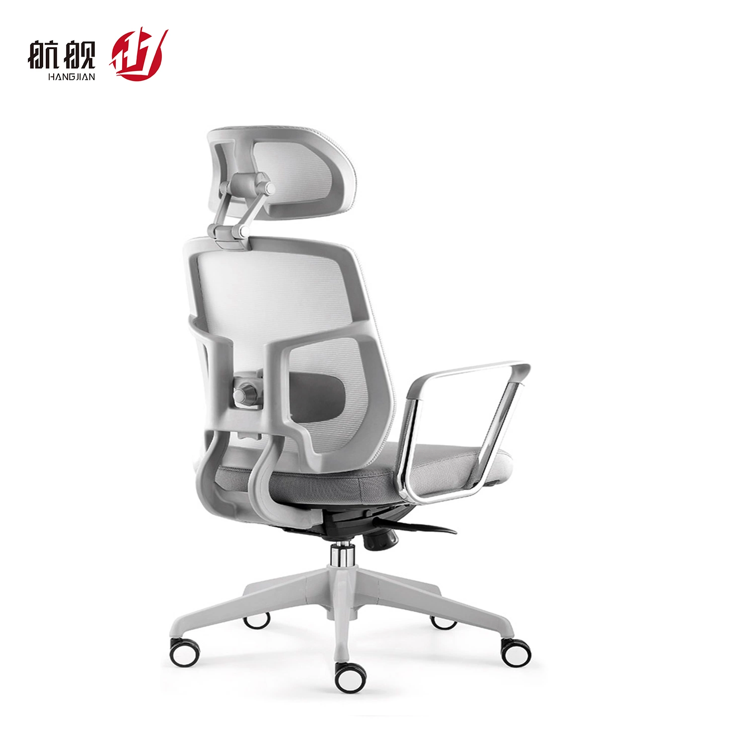 Simple Mesh Computer Fixed Plastic Armrest Ergonomic Swivel Office Chair Wholesale/Supplier