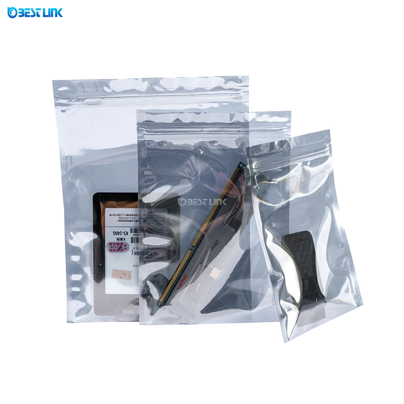 Anti-Static Zip-Lock Bags Smell Proof Cleanroom Plastic ESD Shielding Bags Static Barrier Packaging Materials