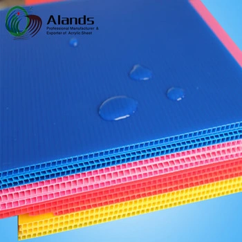 2mm 4mm 5mm Thickness PP Hollow Sheet Polypropylene Corrugated Sheet