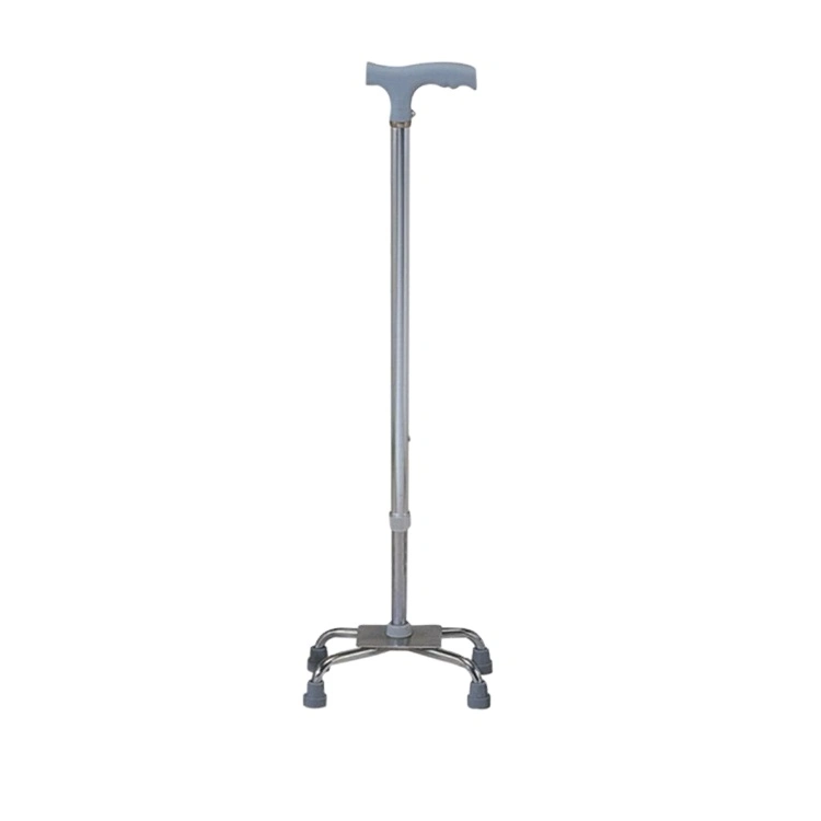 Elderly Disabled Stable Non-Slip Adjustable Telescopic Light Weight 4 Feet Walking Stick