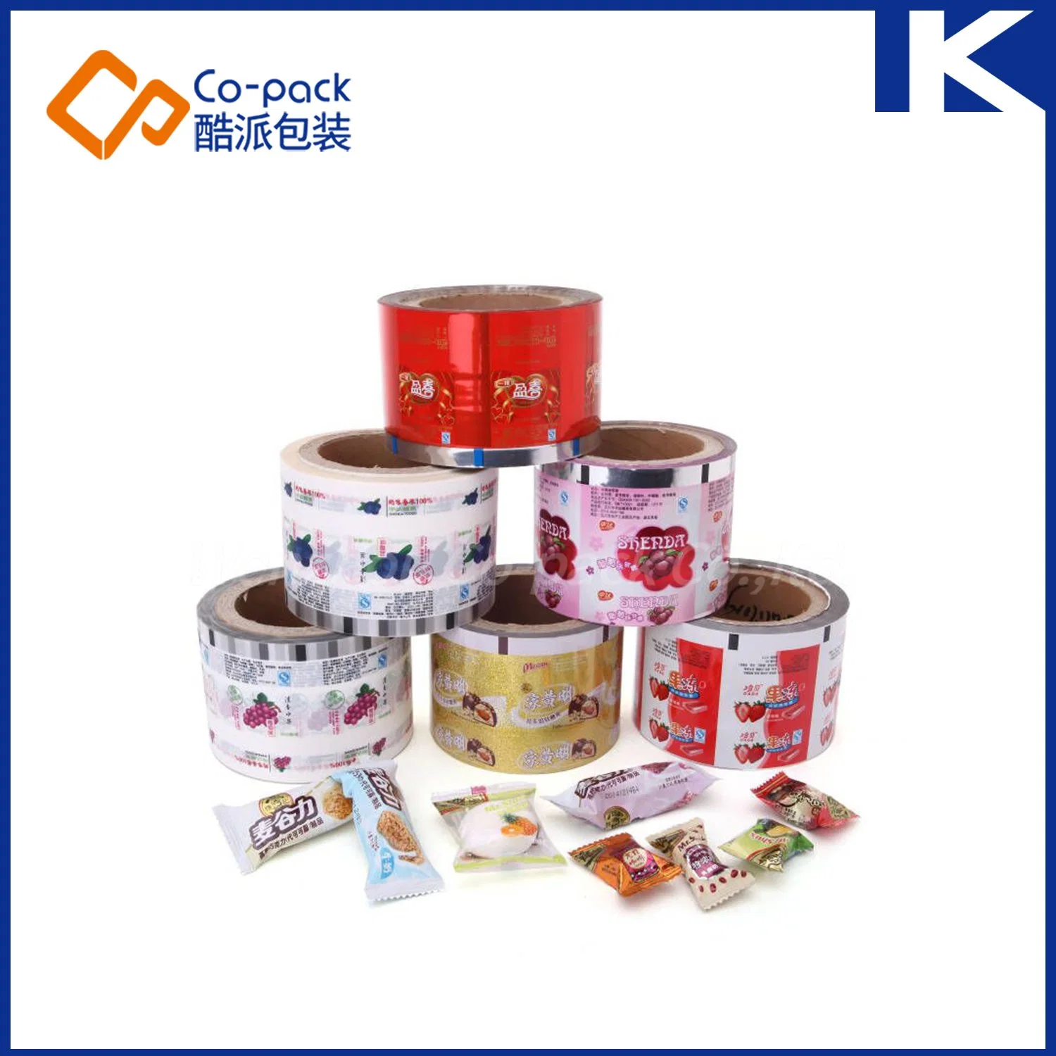 Automatic Luxury Candy/Confectionery/Chocolate Cold Seal Adhesive Wrapping Film