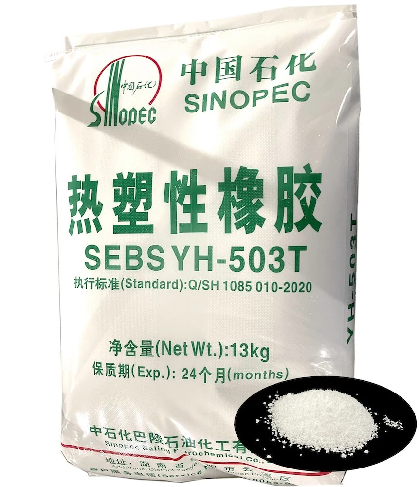 Sinopec Thermoplastic Elastomer (hydrogenation styrene-butadiene block copolymer) SEBS Yh-501/502/503/604 CAS No. 66070-58-4