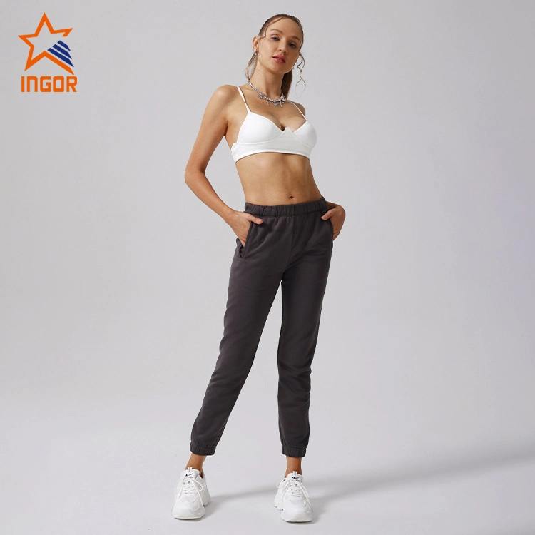 Ingor Sportswear Workout Apparel Manufacturers ODM OEM Custom Women Sports Bra & Jogger Pants Sets Tracksuit Activewear Gym Running Wear