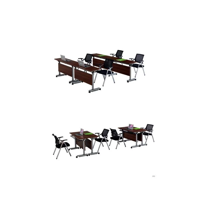 Hardware Folding Standing Stackable Task Computer Study Office Table Training Desk