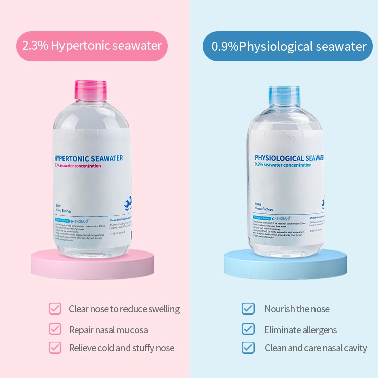 500ml Natural Seawater Nacl 0.9 Bfs Sterile Normal Saline Solution for Physiological Care