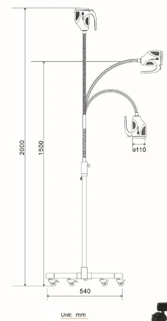 Portable 12W Mobile Dental Exam Lights Medical Examination Lamp