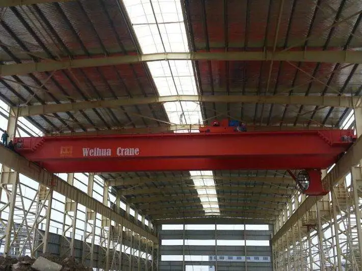 Large Span High Rise Prefabricated Industrial Workshop Building with Crane