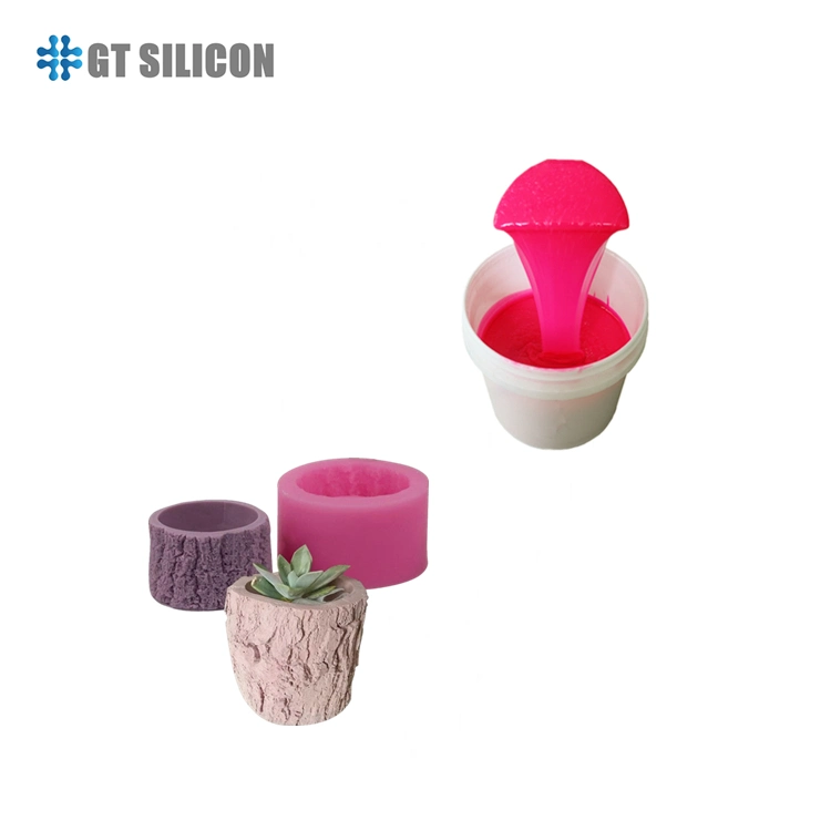 Most Popular Concrete Flower Pot Molds RTV-2 Liquid Silicone