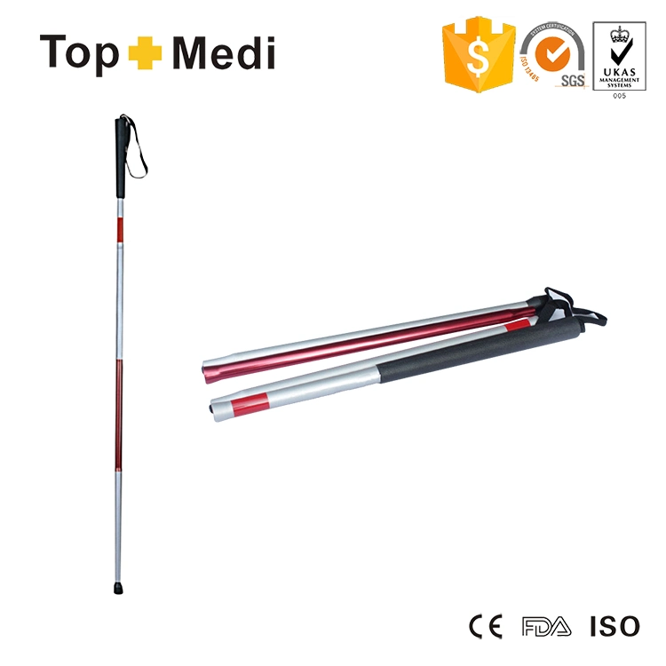 Blind Walking Stick Guide Sticks High quality/High cost performance  Aluminum Alloy Folding Cane Blind Wholesale/Supplier