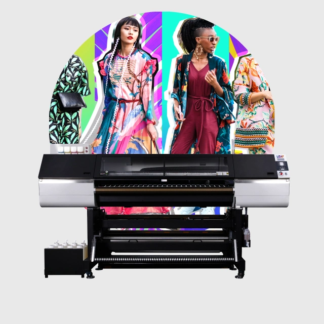 High Precision 1.85M Wide Format Digital Textile Printer Direct Dye طابعة Sublimation