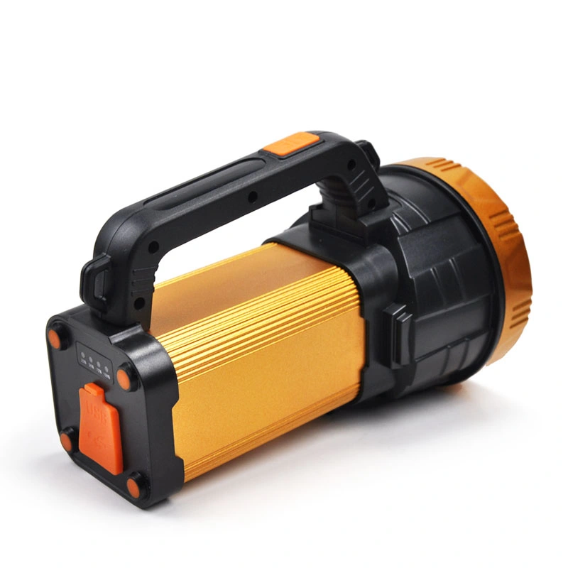 800lm 4*1200mAh batería de litio Multi-funcional de largo alcance portátil Searchlight para Camping para la pesca para el trabajo