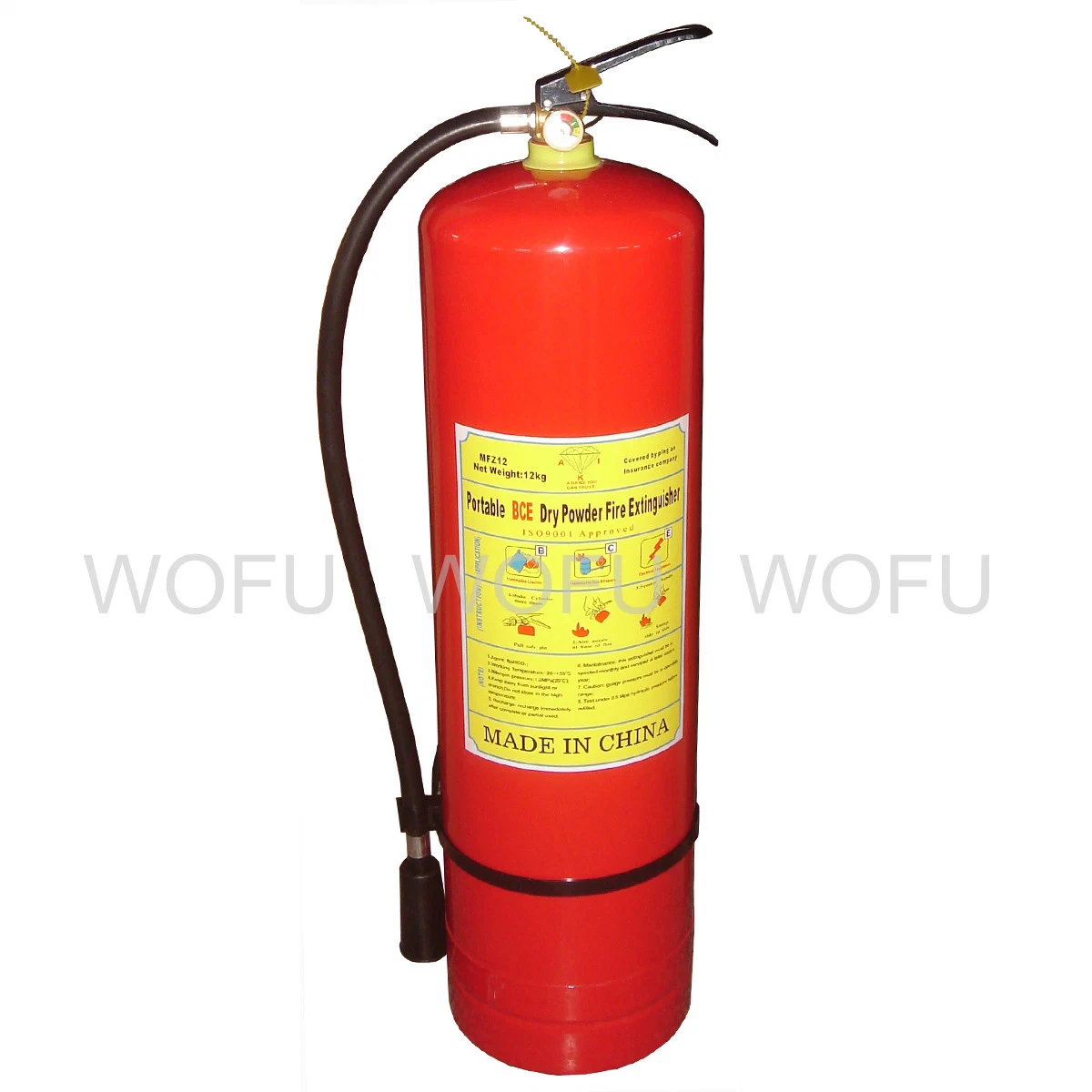 12kg Portable ABC Dry Chemical Powder Fire Extinguishers