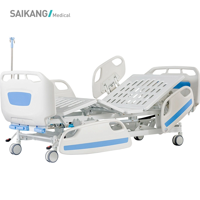 D3D Saikang mobiliers rail latéral en plastique ABS 3 Fonction Manuel pliable Prix de l'hôpital de soins infirmiers lits Patient