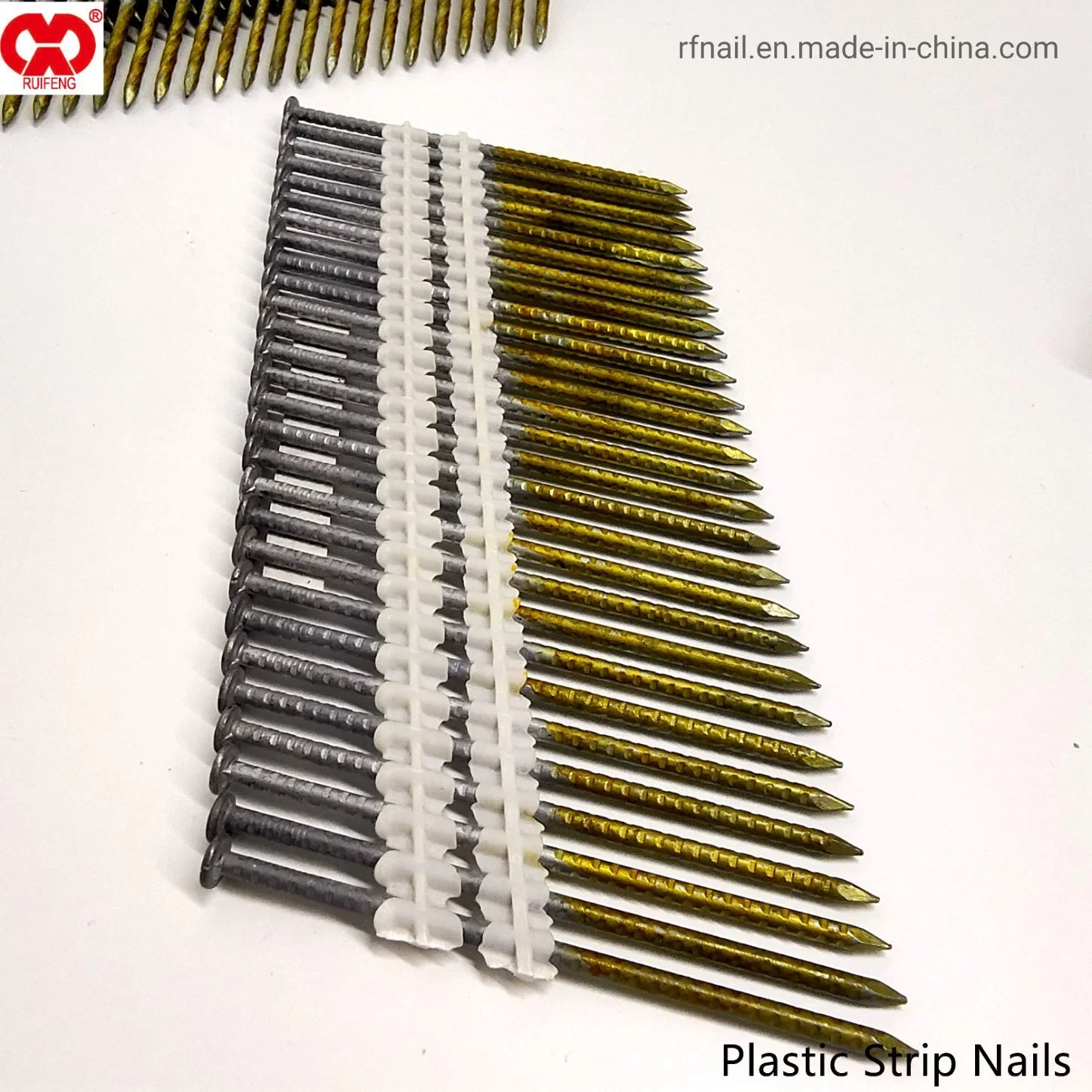 Wholesale/Supplier Supplier Stock Lot Nail and Staple Products. Direct Manufacturer in Anhui Galvanized 3.1*90 Plastic Strip Collated Nails.