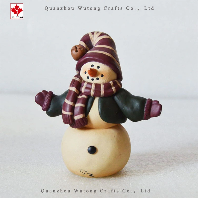 OEM Christmas Snowman Indoor Decoration Holiday Gifts Resin Crafts