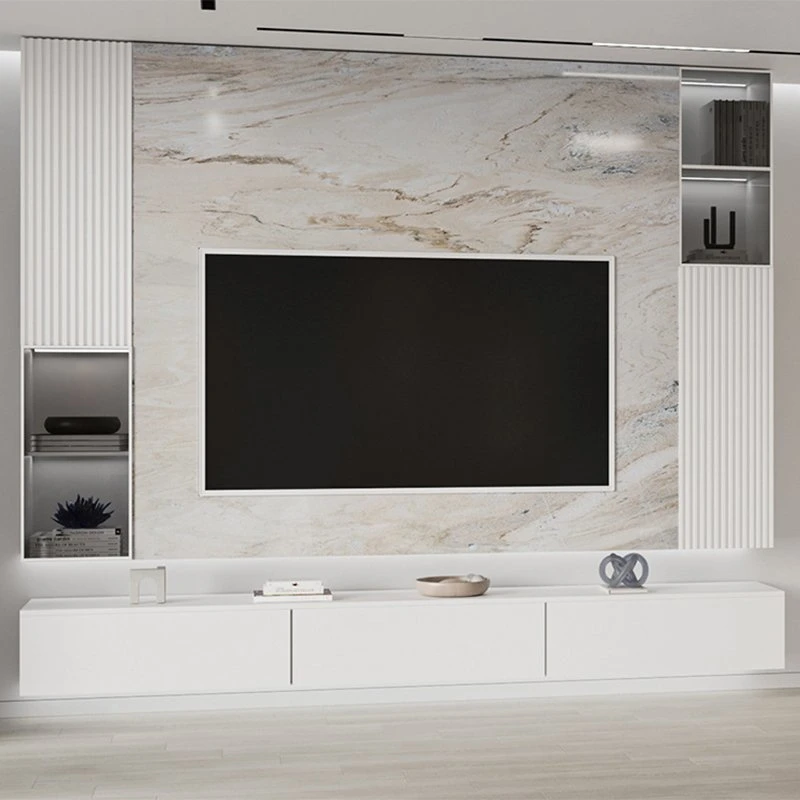 Wohnzimmer Möbel New Design Media Modern Television Wall Solid TV-Gestell aus Holz TV-Ständer TV-Schrank Set aus MDF