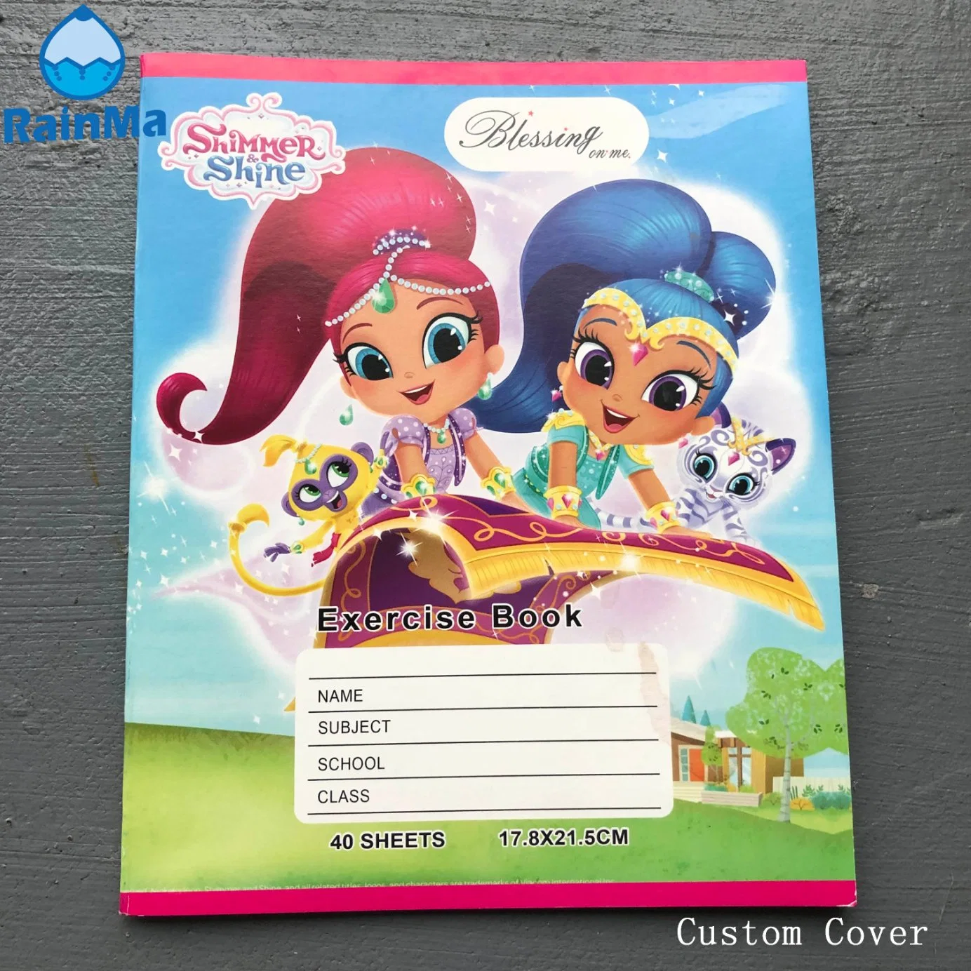 17.8X21.5cm Kids Exercise Book with 40 Sheets Line Print