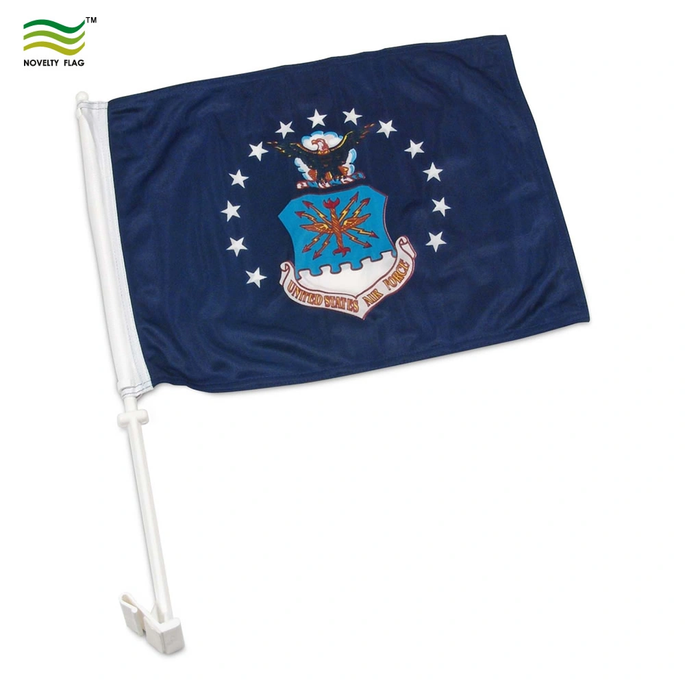 Screen/Digital Printing Polyester 43cm Plastic Pole 1ply Polyester Canada Car Window Flags