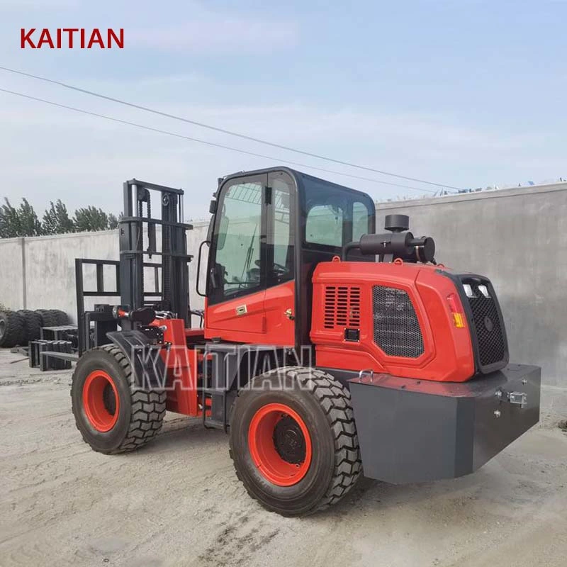 Kaitian Multifunctional New Rough Diesel off Road Forklift LG40f with Diesel Engine