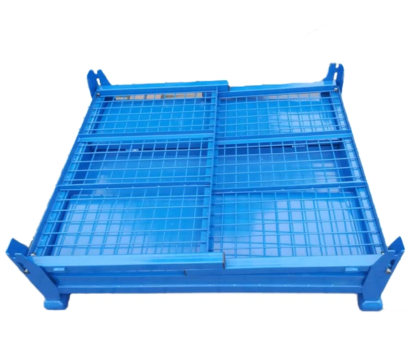 Collapsible Mesh Box Wire Cage Metal Bin Storage Container