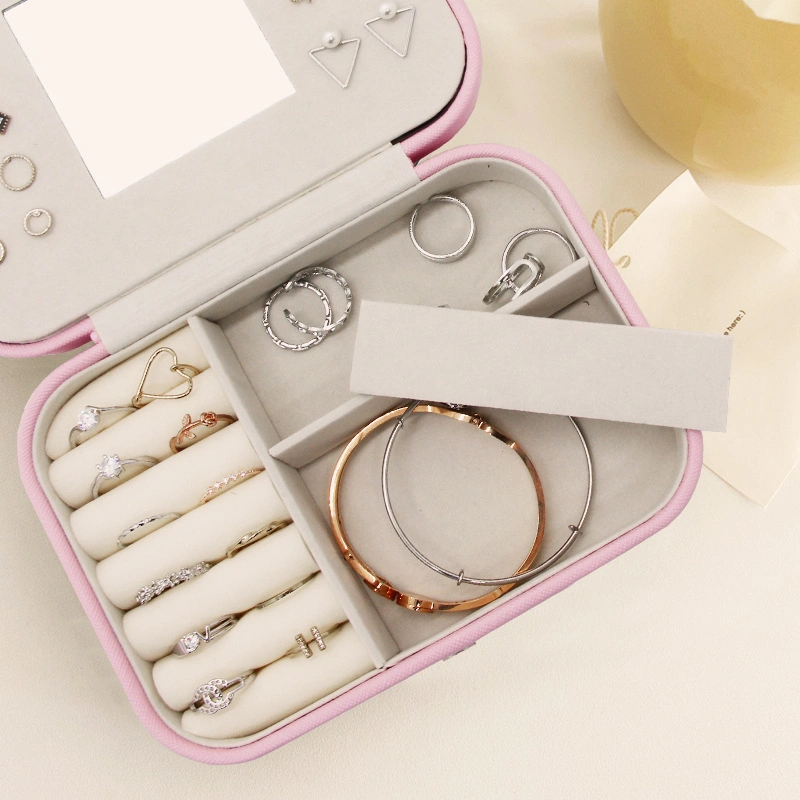 Mini Jewelry Travel Case, Portable Jewelry Storage for Packaging Rings Earrings Necklace, Wedding Party Gift Box