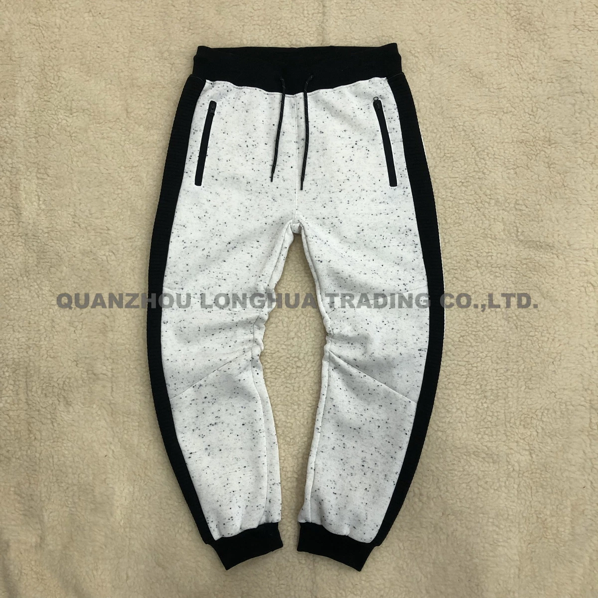 Men&prime; S Boy&prime; S Knitwear Pants Apparel Joggers Trousers Kids Wear Polyester Cotton Fleece with Ottoman Panels and Joint Pieces