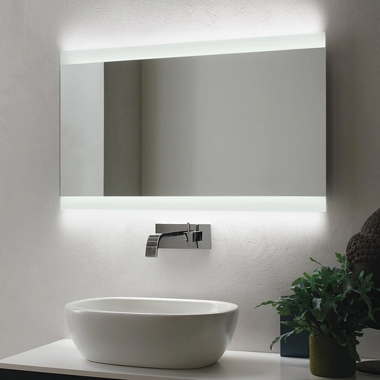 Miroir de maquillage intelligent à LED pour salle de bain d'usine avec interrupteur gradable