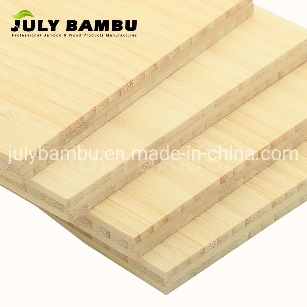 9mm Natural Vertical Corss Lamianted Bamboo Wood Planks Use for Indoor Furniture