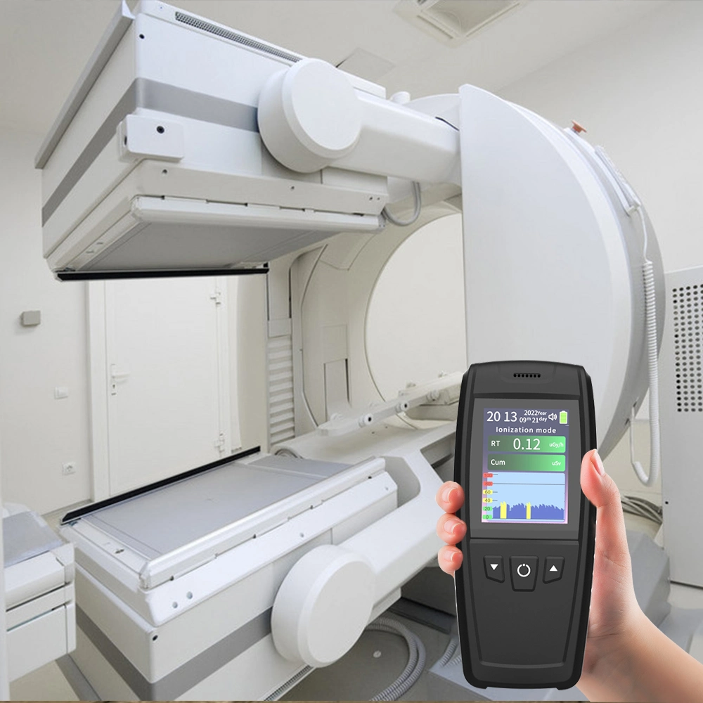 Detector de radiación nuclear portátil Monitor dosis Laboratorio Hogar Hospital Radiómetro de ionizador de alarma multifunción para medición de radiación