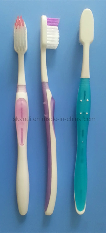 Wholesale/Supplier Oral Care Medium Bristles Non-Slip Handle Adult Toothbrush