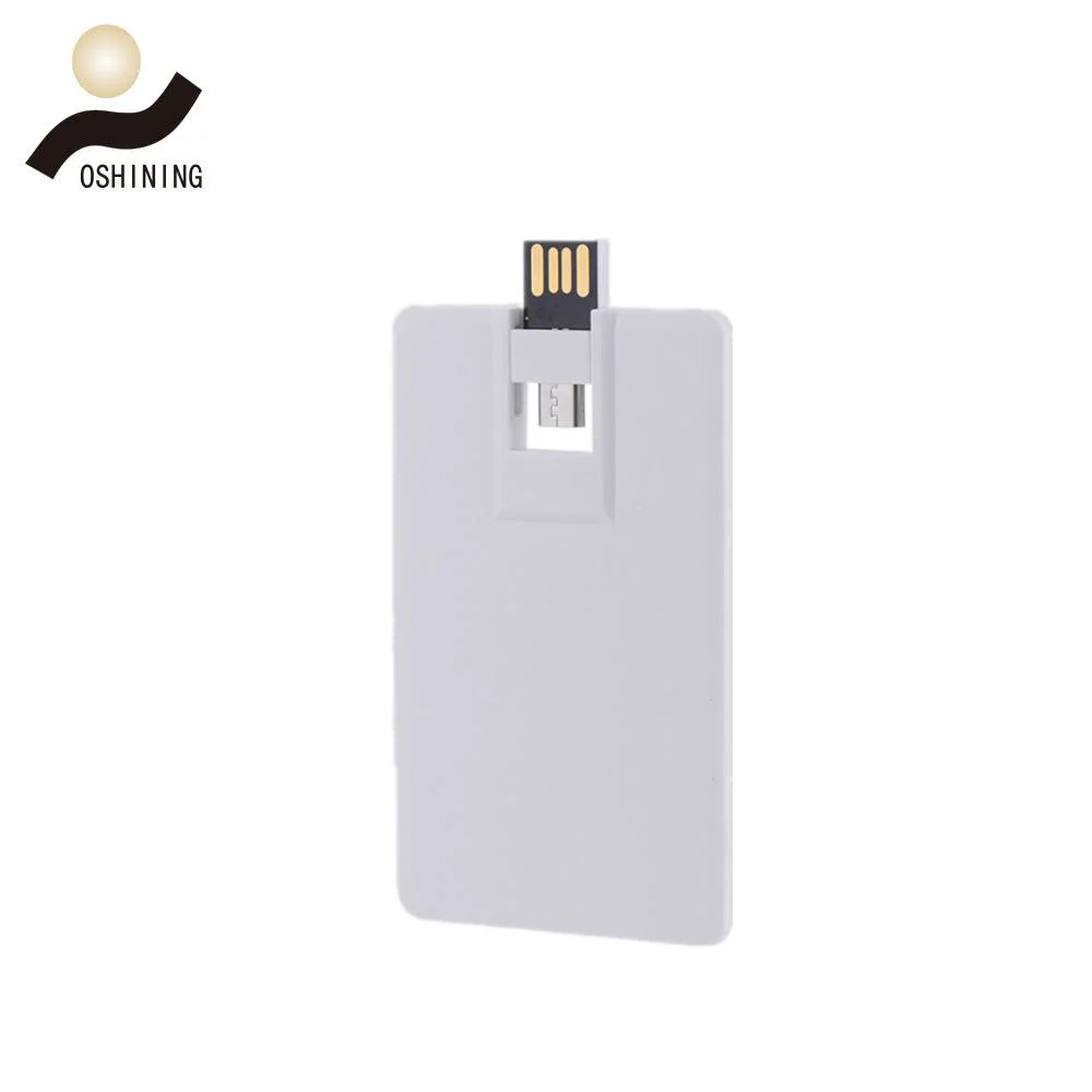 Customized Plastic OTG Type-C Credit Card USB Memory Drive 2.0 3.0