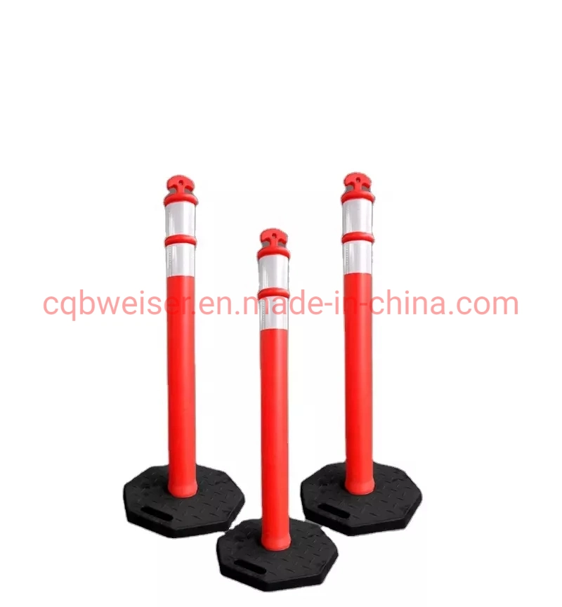 High Flexible PU Warning Post Road Safety Traffic Delineator Post