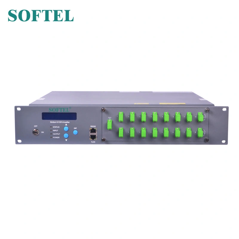 [Softel]High Power EDFA for 1550nm 8 Port Fiber Optic Amplifier