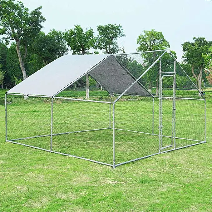 Factory Sale Large Metal Outdoor Chicken Run Coop Chicken House Cage