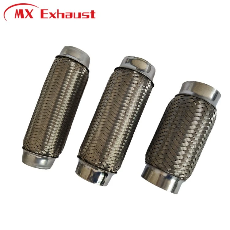 Universal Muffler Corrugation Stainless Steel Flexible Flexible Bellows Pipes with Nipples for Car Exhaust