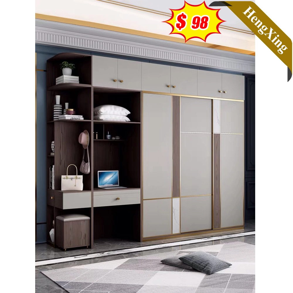 Modern Modular Bedroom Sliding Frosted Glass Door with Mirror Slide Closet Wall Wardrobe Furniture Design