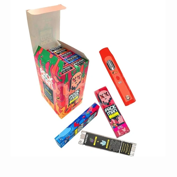 USA Hot Selling Wholesale/Supplier Factory Price Pack Man Packman Vape Wholesale/Supplier Vape Pen with 10 Strains