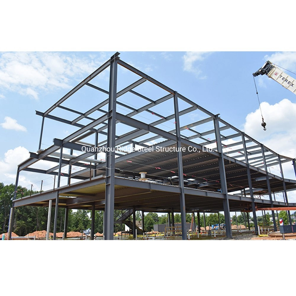 Welding Bolt Connection Prefabricated High Rise Steel Structure Frame for Workshop Building