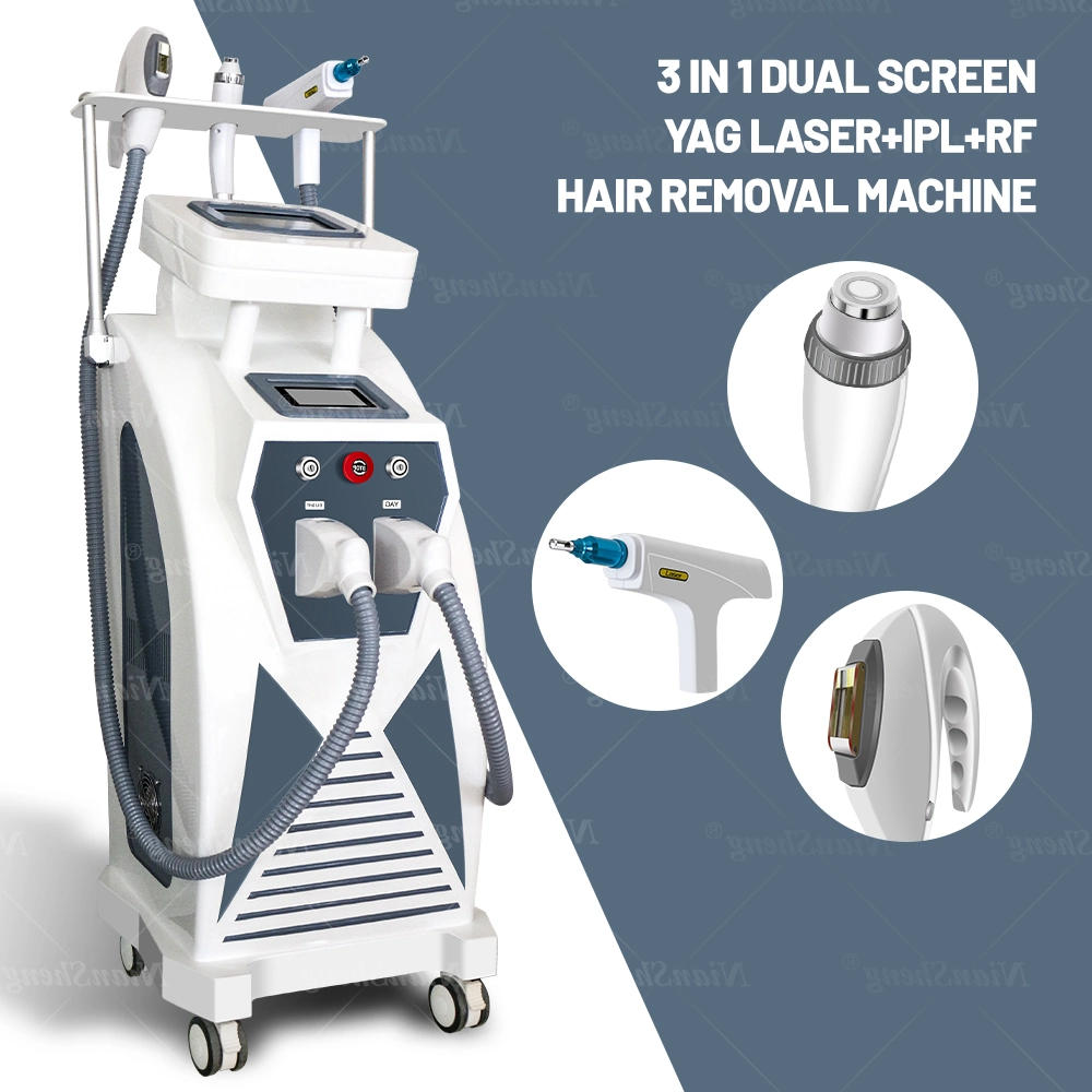 Multifunctional E-Light IPL RF+ND YAG Laser IPL Hair Removal Multi-Functional Acne Treatment