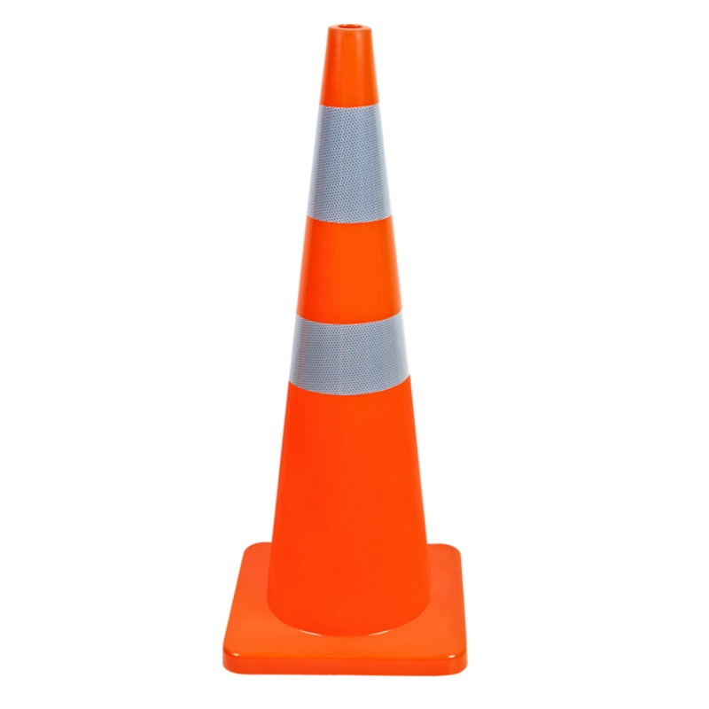 High quality/High cost performance Fluorescent PE Plastic Road Marking Road Cone for Sale