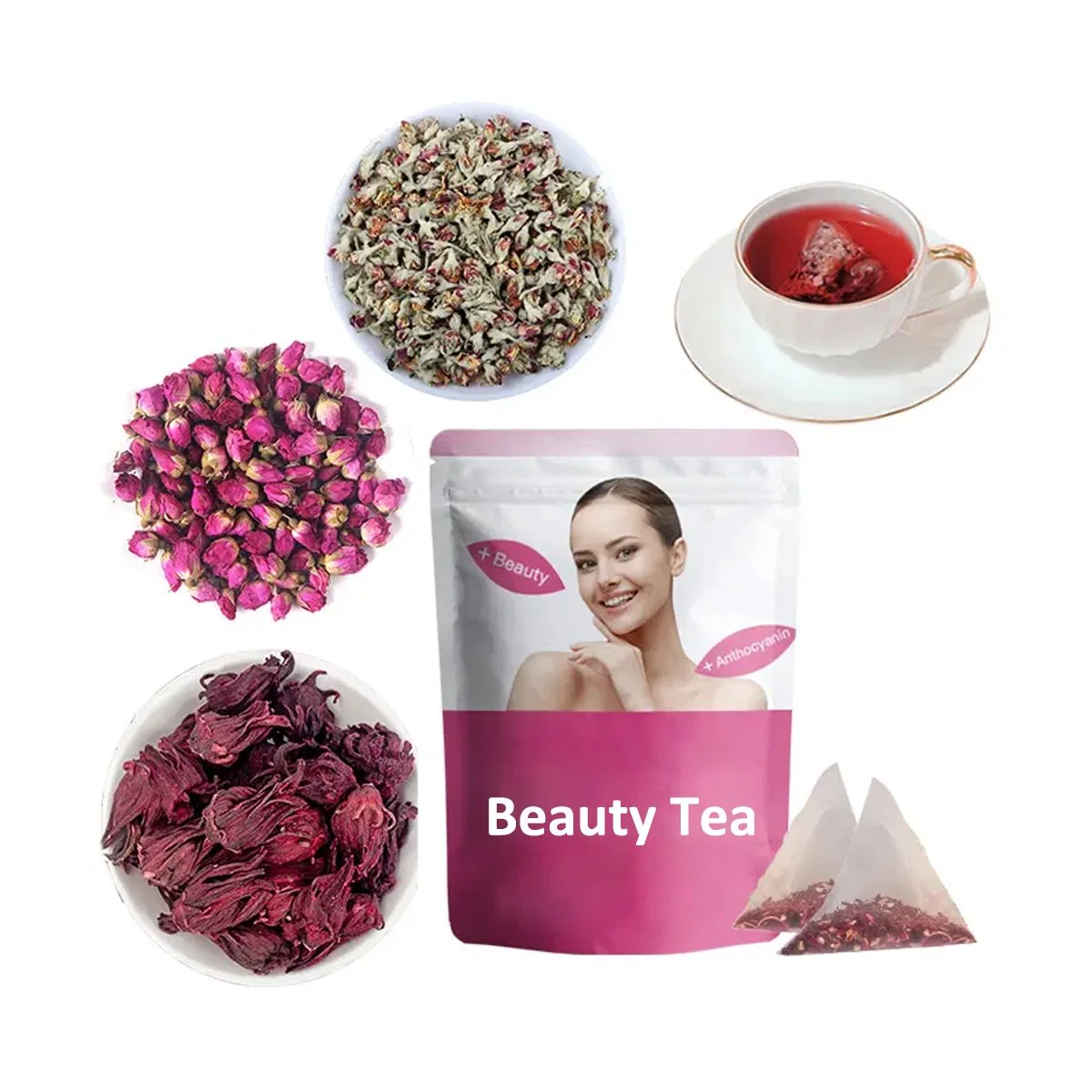 Detox Beauty Flavor Tea Private Label Good for Women's Health and Beautiful Skin