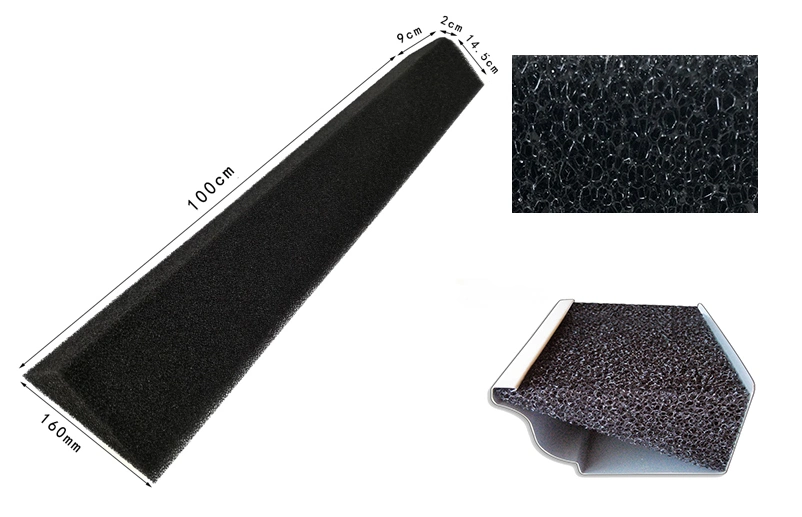 High quality/High cost performance K-Style Anti UV Gutter Foam Filter