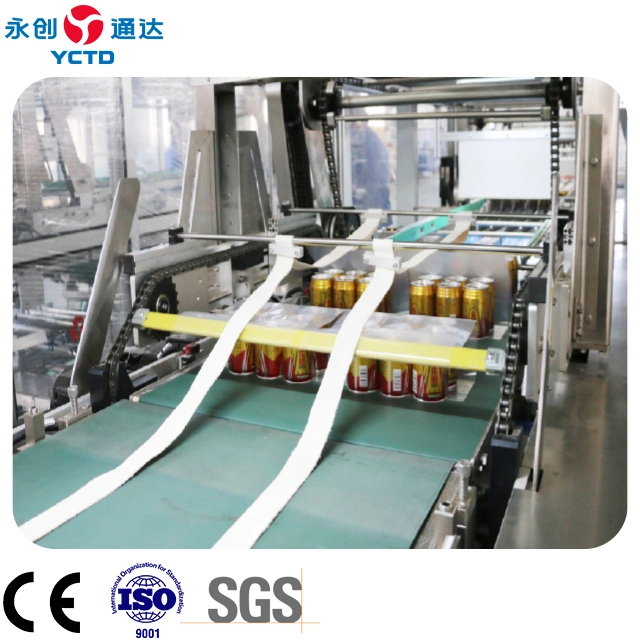 Shrink film wrapping packing machine for beer/beverage/ fruit juice/mineral water/dairy/condiment