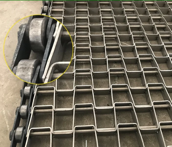 Greatwall Mesh Flat Wire Stainless Steel Rod Chain Conveyor Belt